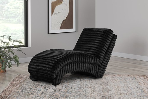 Black chaise lounge - black,