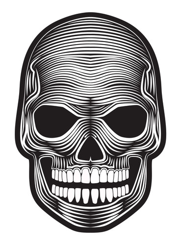 Masque lumineux tête mort - masque,