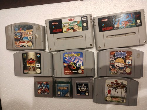 Lot jeux n64 snes - lot,