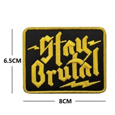 ROCK METAL PATCH STAY BRUTAL