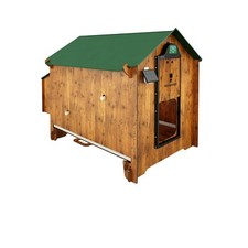 POULAILLER 6 POULES en stratifié HPL RÉSISTANT ouvre-porte automatique inclus