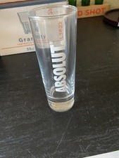 6 VERRES ABSOLUT VODKA TUBES 22CL NEUFS