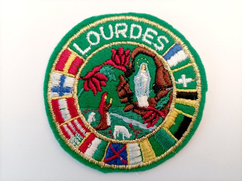 écusson lourdes feutrine - lourdes, en