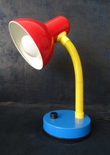 lampe bureau chevet design multicolore style Memphis rétro vintage loft 80 90's