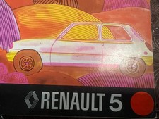Renault 5 Livret Voiture Utilisation Entretien Rétro Original Édition Italien