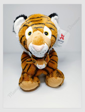 Peluche/Doudou Tigre Avec Bébé Marron Blanc Rayé Noir 25cm  - Nicotoy Simba Toys
