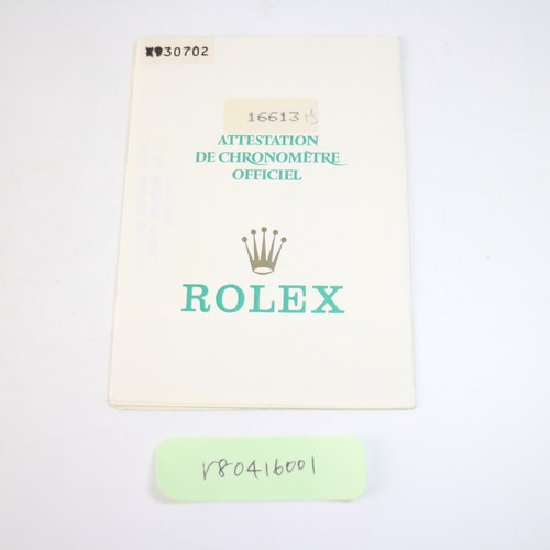 Rolex 16613 submariner paper - rolex,