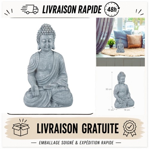 Statue bouddha assis cm - assis, 30