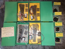 Lot 4 Aiguilles électro mécanique  D & G + 4 postes 6612 train Ho JEP 3 rails