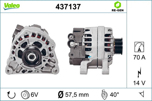 Alternateur valeo 437137 - alternateur,