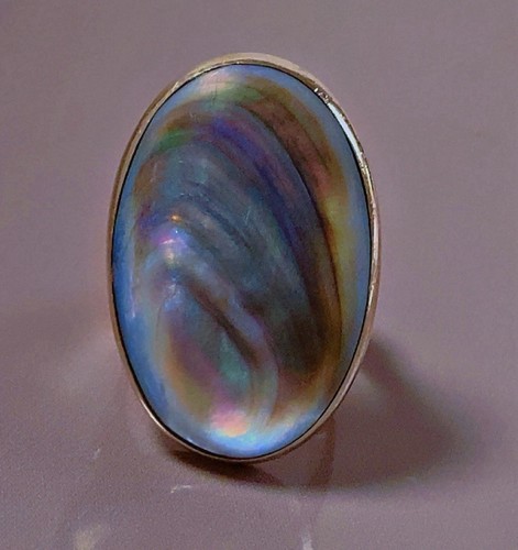 19g bague argent nacre - bague,