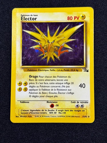 Carte pokémon holo elektor - pokémon,