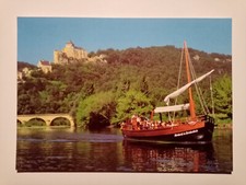 Carte Postale- Castelnaud La Chapelle (24) Gabare "Norbert le Sarladais" Château