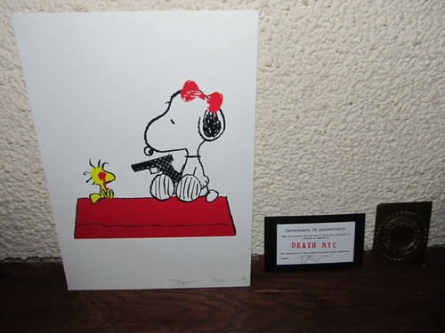 Snoopy serigraphie pop - snoopy, art