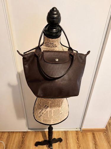 Sac main longchamp marron - main,