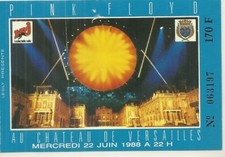 RARE / TICKET BILLET DE CONCERT - PINK FLOYD : LIVE A PARIS ( FRANCE ) 1988