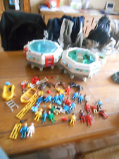 vintage playmobil space  2 vaisseaux spatiale + figurine Playmobil