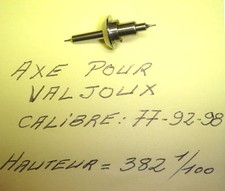 2 AXES DE BALANCIER POUR MOUVEMENT VINTAGE VALJOUX CALIBRE 77 / 92 OU 98 DE 13"