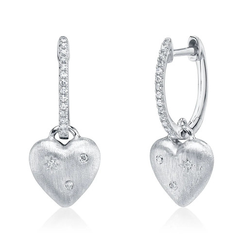 Coeur diamant boucles - coeur,