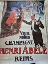 GRANDE AFFICHE CHAMPAGNE HENRI ABELE
