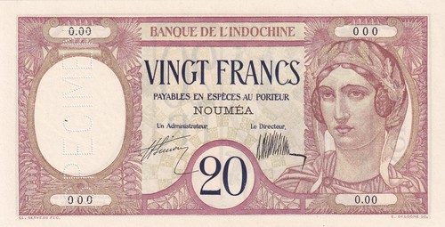 Nle calédonie francs - francs, au