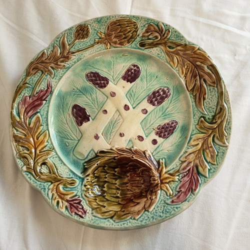 Ancienne assiette asperges - assiette, à