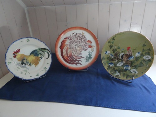 Assiettes plates décors de - 3,