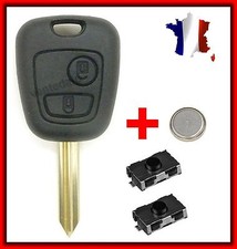 Coque Clé Plip Pour CITROEN Saxo Xsara Picasso Berlingo + 2 Switch Bouton + Pile