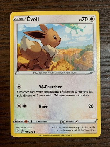 Carte pokémon evoli - carte,