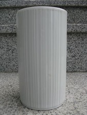 Vase porcelaine blanc - blanc, brillant