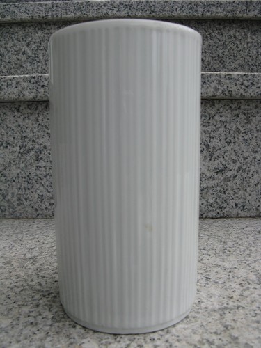 Vase porcelaine blanc brillant - vase,