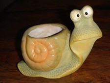 cache pot terre cuite escargot