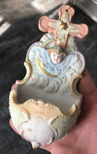 Ancien Bénitier Porcelaine