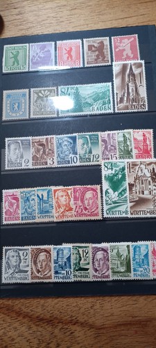 Timbres allemagne occupation - timbres,