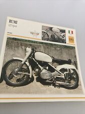 Rumi 125 Sport 1953 carte moto de collection Atlas Italie
