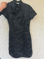 ROBE NOIR STYLE ASIATIQUE