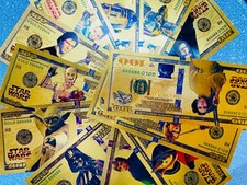 Star Wars Pièces / Doré Feuillet Collectionneurs Édition - Empire Frappes Dos &