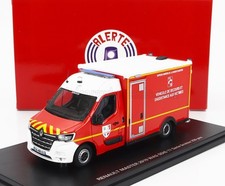 Camion pompiers RENAULT MASTER VAN WAS SDIS 17 VSAV de 2019  1/43 ALERTE 0142