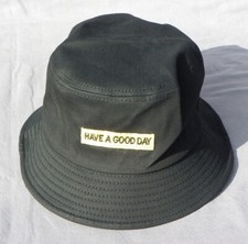 BOB noir MIAMI PLAGE have a good day smiley REVERSIBLE adulte CHAPEAU casquette