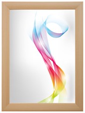 FRAMO Cadre photo bois Érable 36x10 cm à 36x150 cm, avec verre acrylique