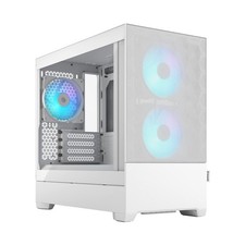 Fractal Design Pop Mini Air RGB White Core - Tempered Glass Clear Tint - Honeyco