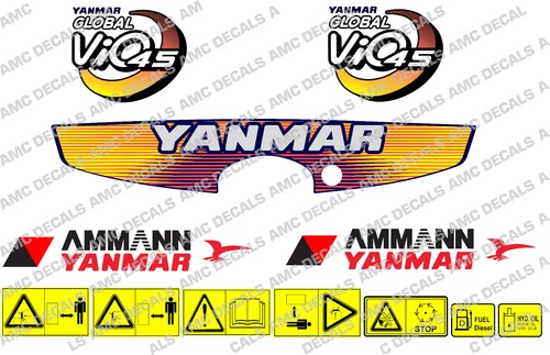 Ensemble autocollants yanmar - d'autocollants,