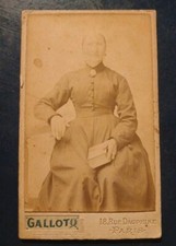 Photo CDV Albuminé  Dame Au
