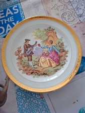 Assiette Porcelaine  Décor Fragonard France Porcelaine