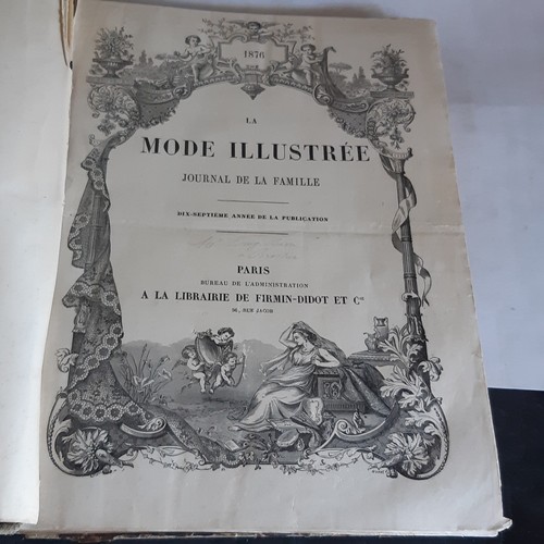 Mode illustrée année 1876 - illustrée,