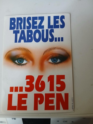 Autocollant front national - front,