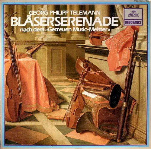 Telemann bläserserenade - lp,