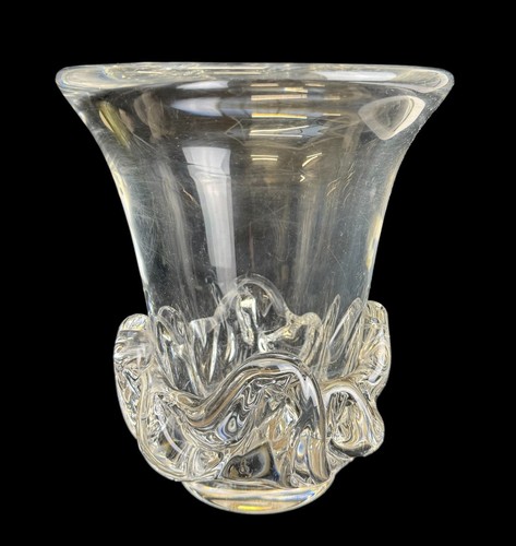 Vase cristal signé daum - vase,
