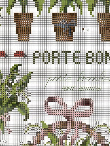 Fiche point croix - point, de