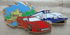LOT DE 2 PIN'S ARTHUS BERTRAND FERRARI F40/TGV - SPORT-AUTO